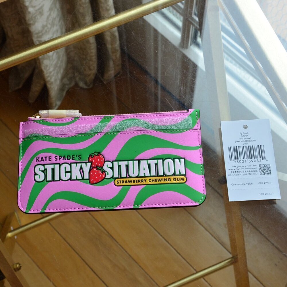 Kate Spade KK207 Bubble Gum Large Slim Card Holder